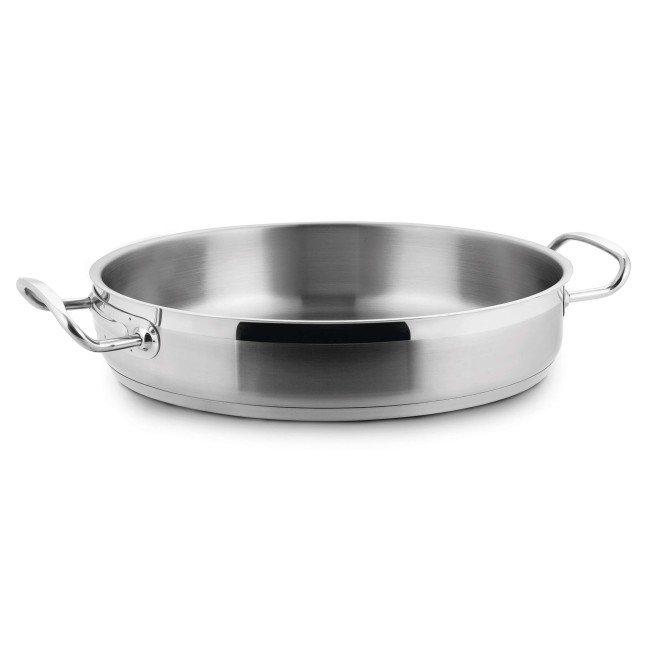 Иноксова тава без капак Eco-Chef ф36см  h7см  7.10л  - Lacor
