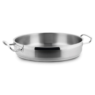 Иноксова тава  без капак Eco-Chef ф40см  h8см  10л  - Lacor