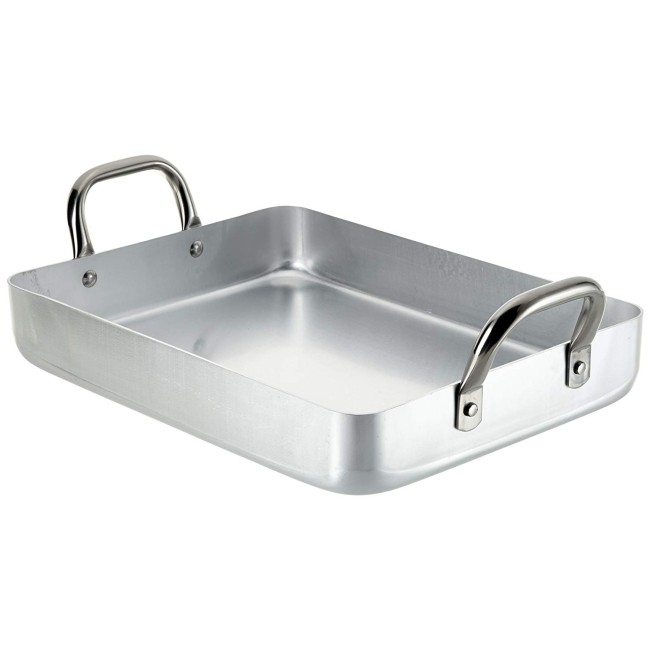 Алуминиева тава с вдигнати дръжки Chef-Aluminio 50х35см  12.6л  - Lacor