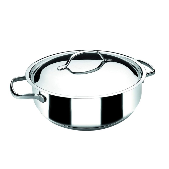 Иноксова плитка тенджера с капак Basic ф28см  4.5л  - Lacor