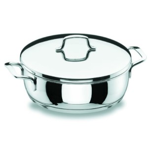 Иноксова плитка тенджера с капак Gourmet ф20см  2л  - Lacor