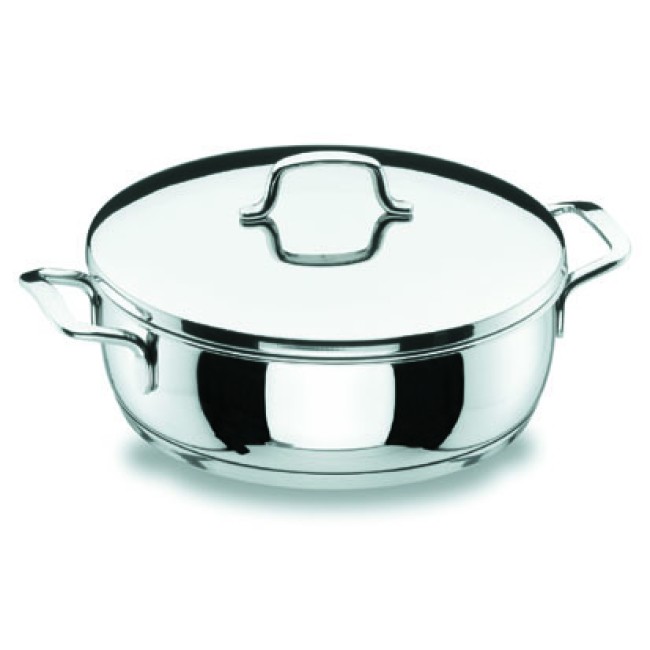 Иноксова плитка тенджера с капак Gourmet ф20см  2л  - Lacor