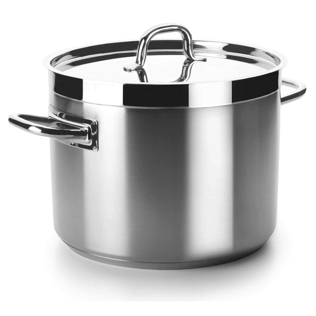 Иноксова тенджера с капак  Chef-Luxe ф28см  h22см  13.5л  - Lacor