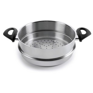 Иноксова касерола  за готвене на пара Estudio ф24см  3.5л  - Lacor