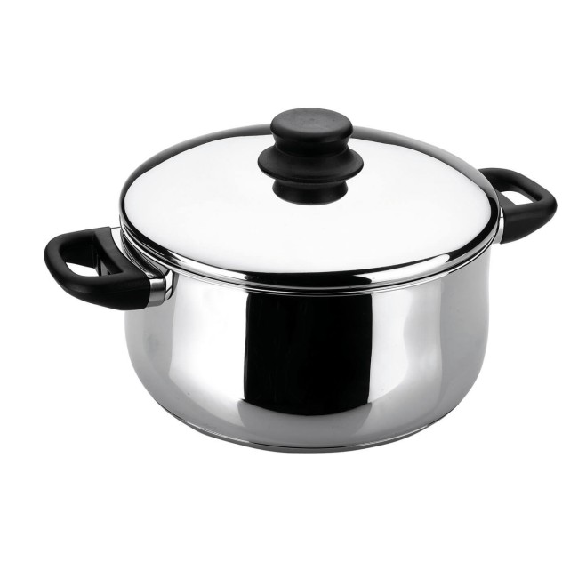 Иноксова тенджера с капак ф24см  7л  - Garinox