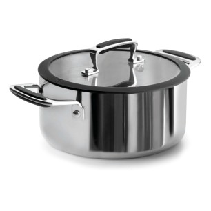 Иноксова тенджера  Trimetal ф24см 5.5л  - Lacor
