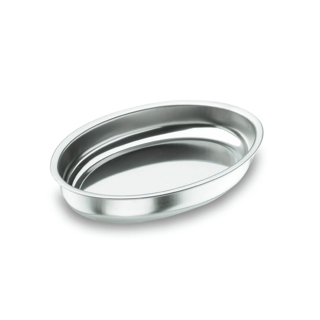 Иноксово дълбоко овално плато, 35х24см, h4.5см - Lacor