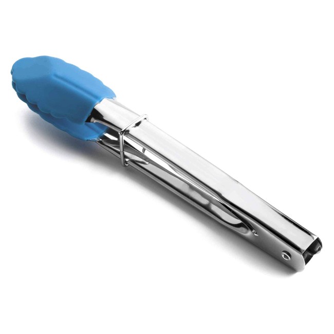 Иноксова щипка със силиконов накрайник, синя, 18см - Lacor
