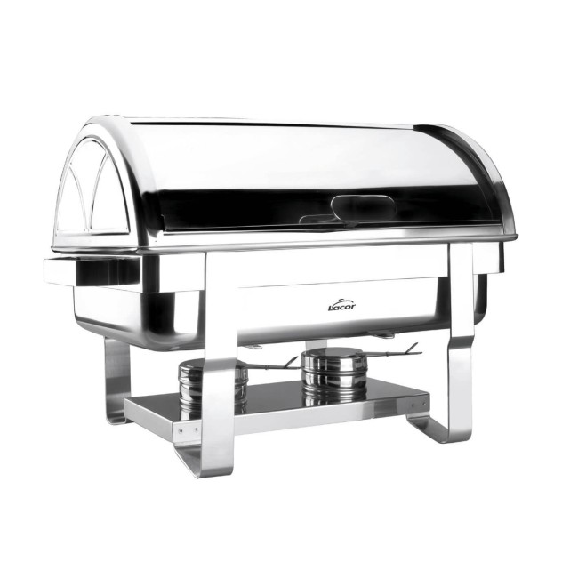 Иноксово бен мари с рол-топ капак, GN 1/1, 53х32.2см, h6.5см, 9л, 18/10 - Lacor