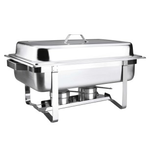 Иноксово бен мари с рол-топ капак , GN 1/1 56х35см, h28см, 8.5л , 18/10 - Lacor