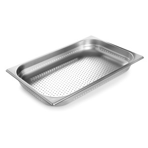 Иноксов перфориран гастронорм 2/1 530х650мм  h150мм  18/10 - Lacor