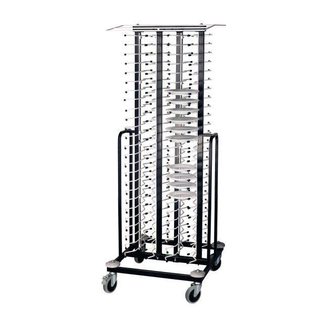 Метална количка за чинии, 100бр, 70х70х195см - Lacor