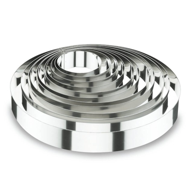 Иноксов пръстен за торта, кръгъл, ф16см, h6см  - Lacor