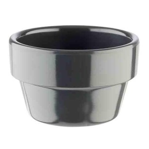 Меламинова сосиера сива  ф6см   40мл FLOWER POT - APS