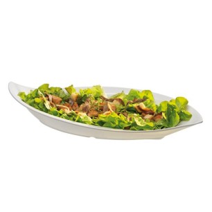 Меламинова купа бяла 50х23см, 1.5л, H7.5см LEAF - APS