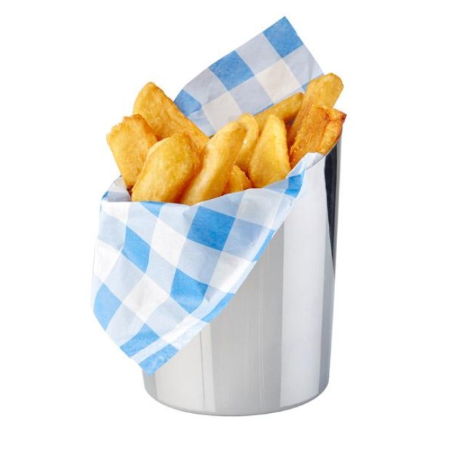 Метално мини съдче за сервиране,скосено, ф9,5 см, 450 мл SNACKHOLDER - APS