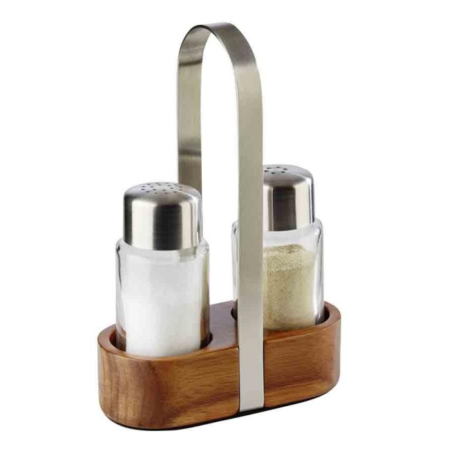 Оливерник на дървена основа  2ка  11,5х5,5см  h17см WOOD - APS