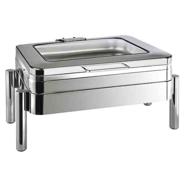 Иноксово бен мари 66х48см, 9л, стъклен капак PREMIUM - APS