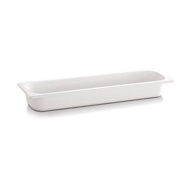 Меламинов гастронорм бял  GN2/4   h100мм  530х162мм  4,3л  ECOLINE - APS