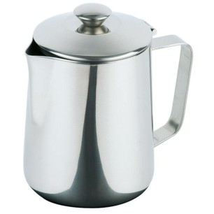 Иноксова каничка за мляко с капаче, ф13,5см, h20см, 2л – APS