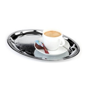 Иноксов поднос овал 30х22см KAFFEEHAUS - APS