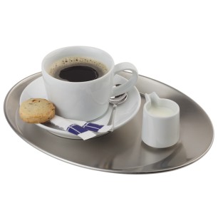 Иноксов поднос 25,5х19,5см, матиран KAFFEEHAUS - APS