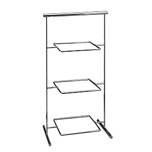 Иноксова стойка за бюфет L  33x21cм h 44cм  - APS