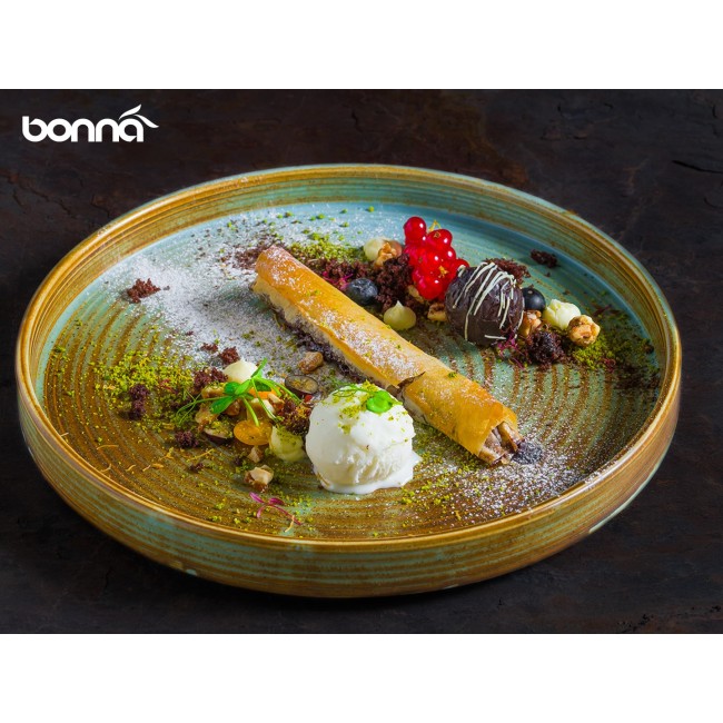 Порцеланова чиния  с борд ф28см  BONNA - CORAL (CRL 28DZ)