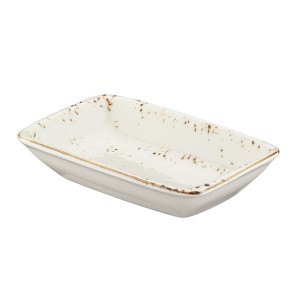  Порцеланова  чиния правоъгълна  17x11,5см  BONNA - GRAIN (GRA GRM 17DKY)