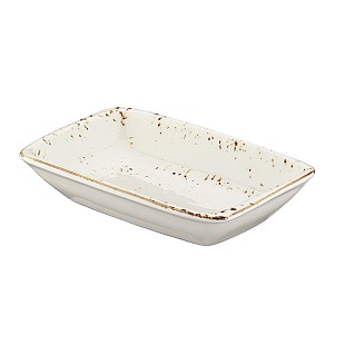  Порцеланова  чиния правоъгълна  17x11,5см  BONNA - GRAIN (GRA GRM 17DKY)
