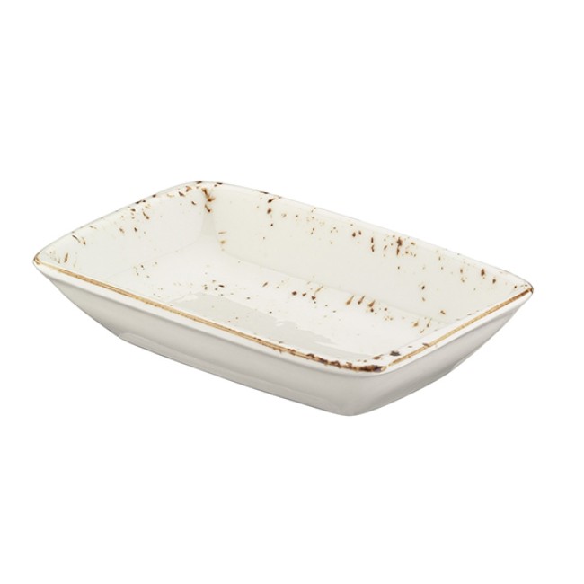 Порцеланова  чиния правоъгълна  17x11,5см  BONNA - GRAIN (GRA GRM 17DKY)