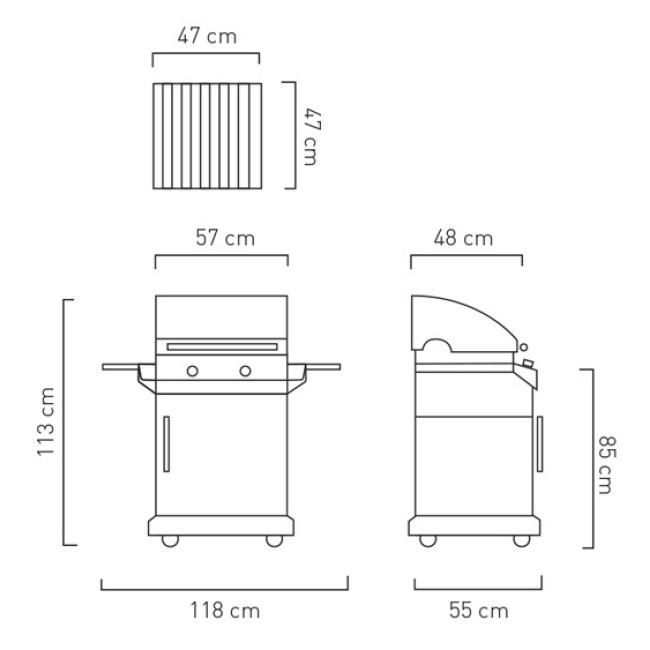 Барбекю на газ CHARBROIL T-22G(140.673)118х57х113см