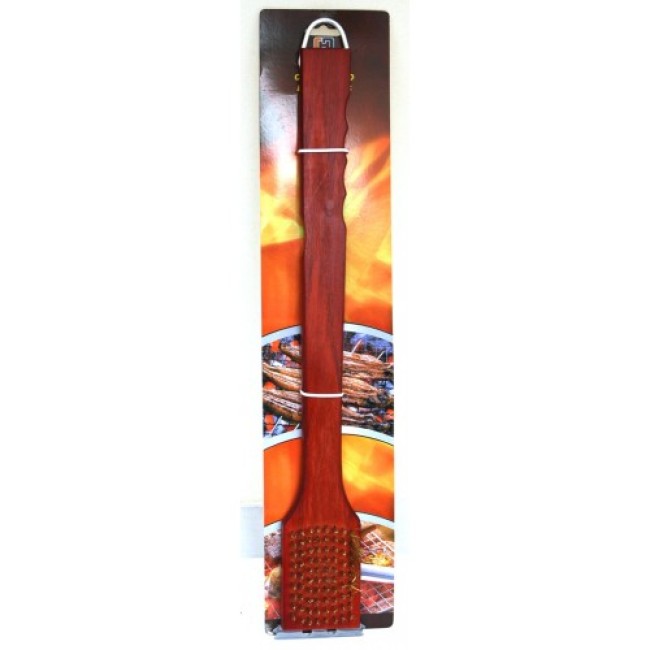 Грил четка с дървена дръжка BBQ CN-(5353-0427) - Horecano