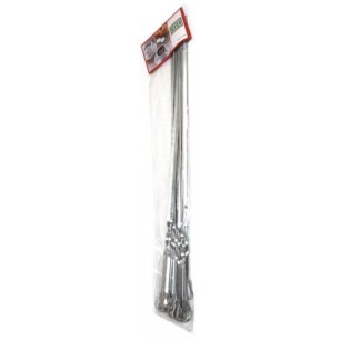 Метални шишове 6бр. 62см. JY3136 BBQ CN-(5355-0443) - Horecano