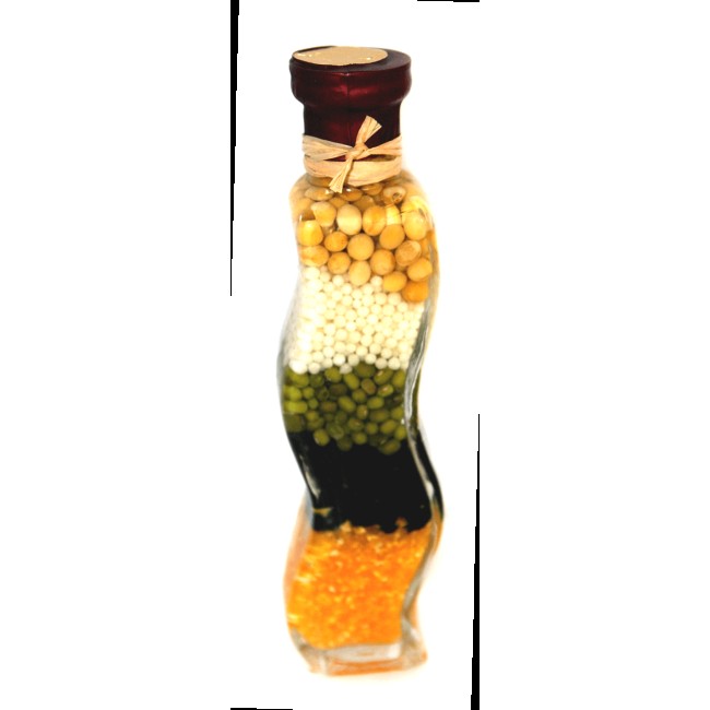 Стъклена бутилка за декорация 17см DS-8146 CN-(5236-4140) - Horecano