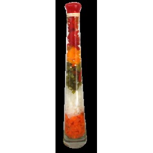 Стъклена бутилка за декорация 30см B-8148 CN-(5236-4132-3) - Horecano