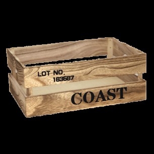 Дървена касетка 26x16x10см бежова COAST CN-(181156-1S) - Horecano