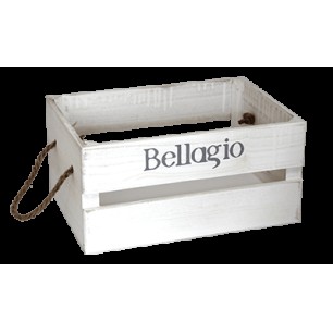 Дървена касетка 26x17x13см бяла BELLAGIO CN-(181155-2S) - Horecano