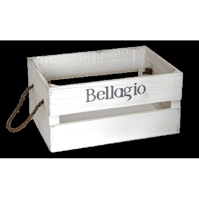 Дървена касетка 26x17x13см бяла BELLAGIO CN-(181155-2S) - Horecano