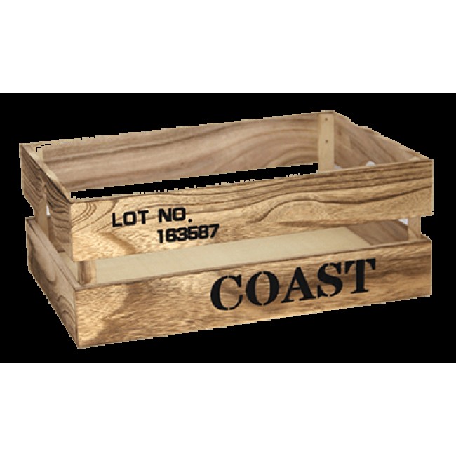Дървена касетка 31x21x12см бежова COAST CN-(181156-1M) - Horecano