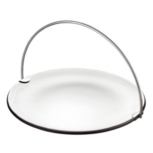 Стъклено плато с метална дръжка 33xh20см   VIDIVI-BANQUET (63825EM)