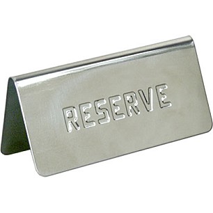 Иноксова табелка за маса - Reserve