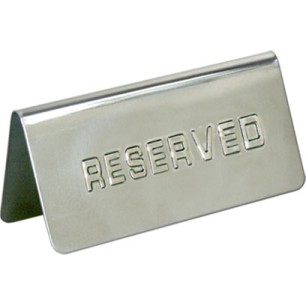 Иноксова табелка за маса - Reserved