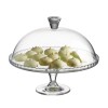 Стъклено плато за торта на столче с капак PATISSERIE - Pasabahce