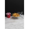Стъклено плато за торта на столче с капак PATISSERIE - Pasabahce