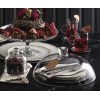 Стъклено плато за торта на столче с капак PATISSERIE - Pasabahce
