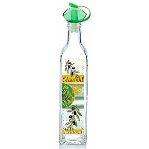 Стъклена бутилка за зехтин 0,5л NATURAL, M-151326 - Horecano
