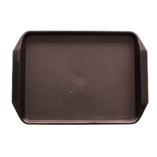 Пластмасова табла за сервиране 30x42,5x1cм кафява  JW-D1217P - Horecano
