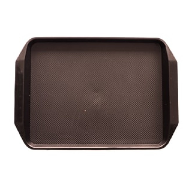 Пластмасова табла за сервиране 30x42,5x1cм кафява  JW-D1217P - Horecano