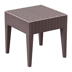 Ратанова маса за шезлонг 45x45x45см   кафява MIAMI SI-(858) - Siesta
